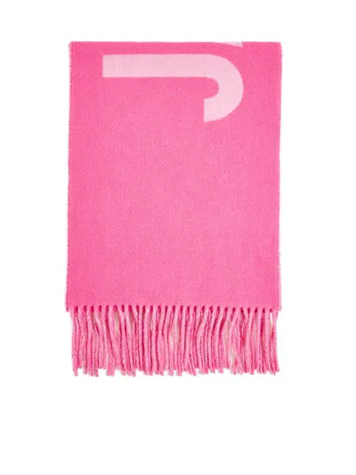 Jacquemus Scarf In Multi Pink