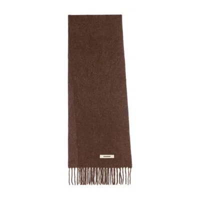 JACQUEMUS SCARVES BROWN