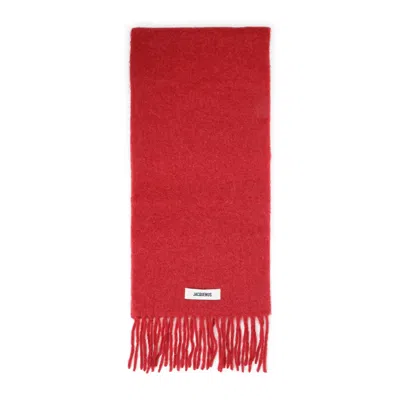 Jacquemus L Echarpe Carro Scarf Women In Gray