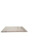 Jacquemus Ombre Pattern Scarf Fringed Edges In Sand