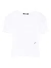 Jacquemus Scoop-neck Cotton T-shirt In White