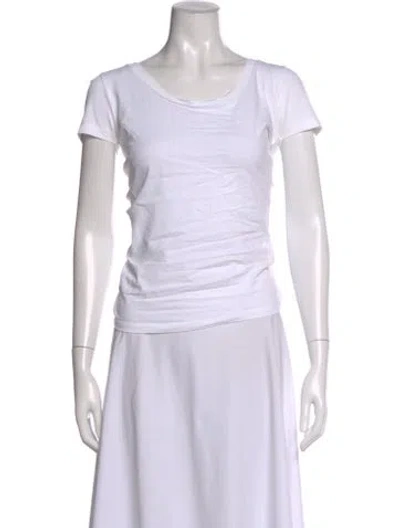 Pre-owned Jacquemus Scoop Neck Short Sleeve Top In Silver