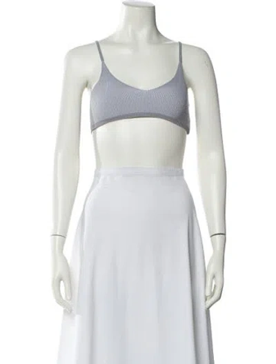 Pre-owned Jacquemus Scoop Neck Sleeveless Crop Top In Neutral