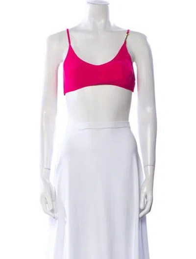 Pre-owned Jacquemus Scoop Neck Sleeveless Crop Top W/ Tags In Pink