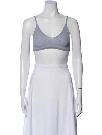 Pre-owned Jacquemus Scoop Neck Sleeveless Crop Top W/ Tags In White