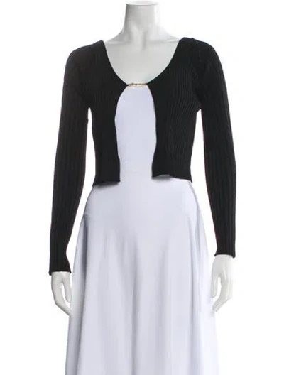 Pre-owned Jacquemus Scoop Neck Sweater In Black