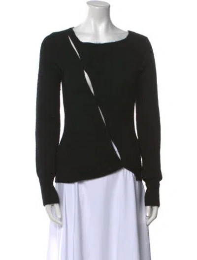 Pre-owned Jacquemus Scoop Neck Sweater In Black