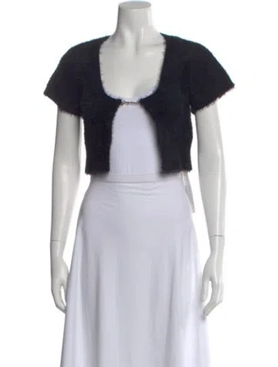 Pre-owned Jacquemus Scoop Neck Sweater In Black
