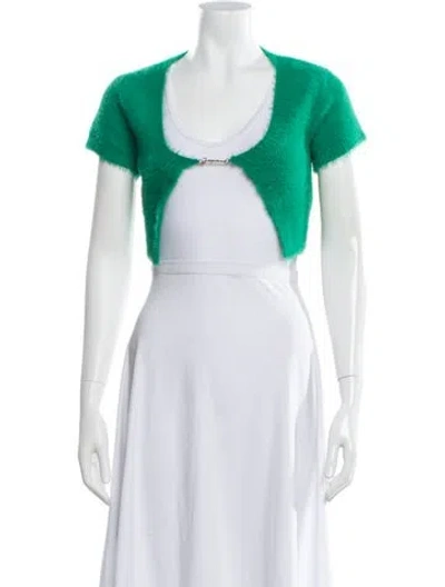 Pre-owned Jacquemus Scoop Neck Sweater In Green