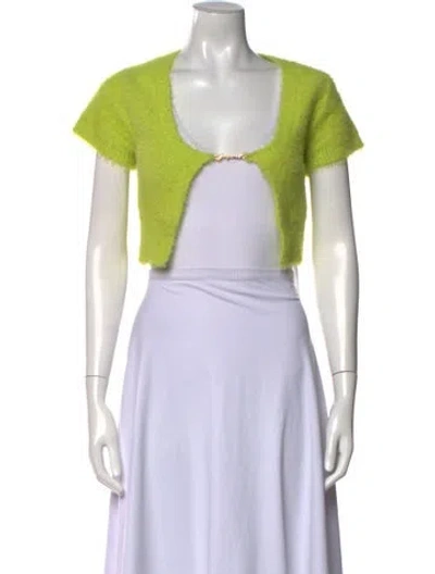 Pre-owned Jacquemus Scoop Neck Sweater In Green