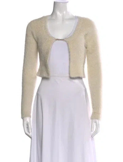 Pre-owned Jacquemus Scoop Neck Sweater In Neutral