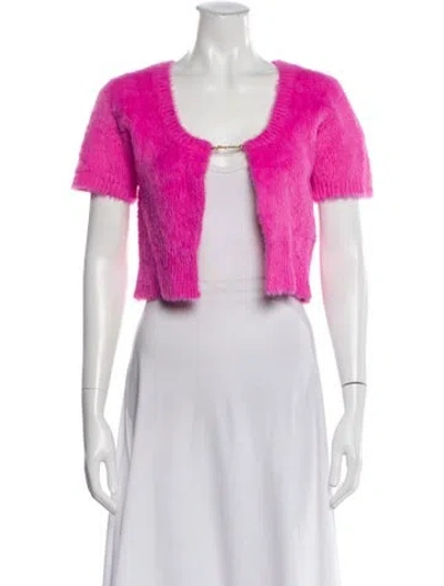 Pre-owned Jacquemus Scoop Neck Sweater In Pink