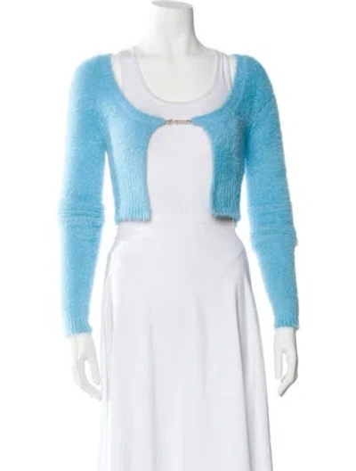 Pre-owned Jacquemus Scoop Neck Sweater W/ Tags In Blue