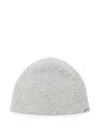 Jacquemus Script-logo Beanie Hat In Gray