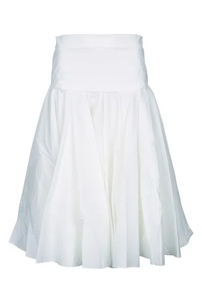 Jacquemus Jupe Mireio Mini Skirt In White