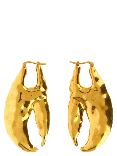 Jacquemus Sculptural Lobster Claw Earrings In Gold