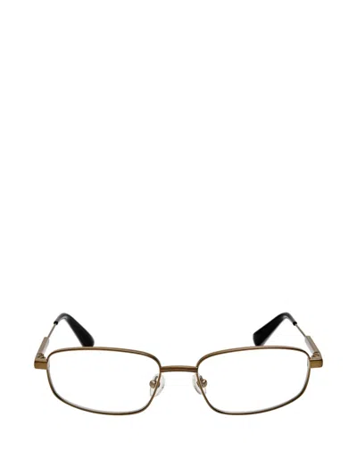 Jacquemus Secretaire Rectangle-frame Glasses In Brown