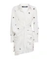Jacquemus Sequined Embroidered Dress In White