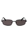 Jacquemus Sera Rectangle-frame Sunglasses In Black