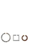 Jacquemus Set Of Three Les Bijoux Doreille Earcuffs