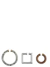 Jacquemus Set Of 3 Ear Cuffs In Silver