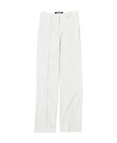 Jacquemus Sewing Suit Trousers In White