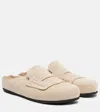 Jacquemus Les Mules Mocassin Suede Mules In Nude