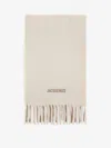 Jacquemus Sheep Wool Scarf In Neutral
