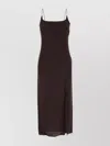 Jacquemus Womens Croco Brown La Robe Notte Croc-pattern Woven Midi Dress In Brown