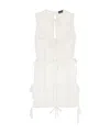 Jacquemus Sheer Ribbon Mini Dress In Neutral