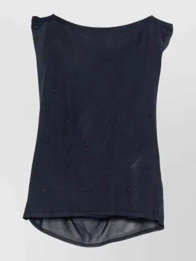 Jacquemus Sheer Textured Top Featuring Spaghetti Straps In Multi