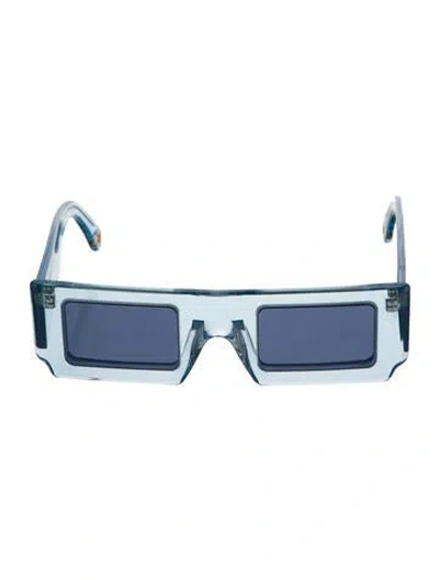 Pre-owned Jacquemus Shield Gradient Sunglasses In Blue