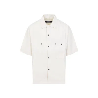 Jacquemus La Chemise De-nîmes Aloe Shirt Men In White