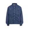 Jacquemus La Chemise Boulanger Blue Stripe Cotton Shirt In Blue
