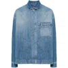 Jacquemus La Chemise Logo-embroidered Denim Shirt In Blue