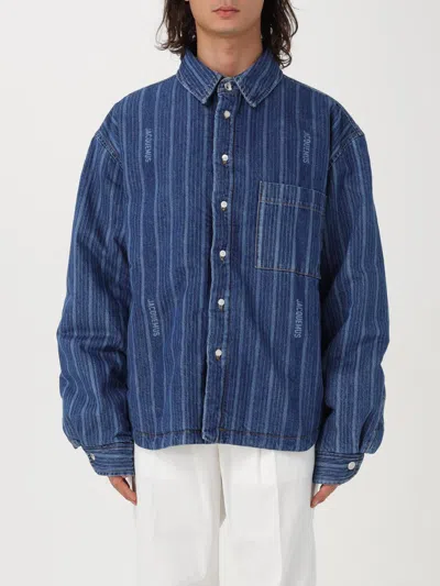 JACQUEMUS SHIRT JACQUEMUS MEN COLOR BLUE,F86142009