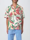 Jacquemus Fonccio Cotton Shirt With Abstract Vegetable Print In Multi