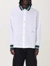 Jacquemus La Chemise Baseball White Shirt With Embroidered Logo On The Front In Cotton Man In White