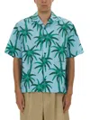 Jacquemus Short-sleeved Shirt With Tropical Palm Tree Print