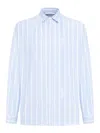 Jacquemus La Chemise Simon Logo Striped Shirt In Multicolour