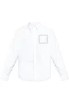 Jacquemus La Chemise Simon Dog Patch Button-up Shirt In White