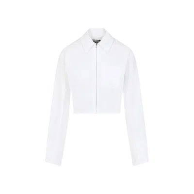 Jacquemus Miranda Zip-up  Shirt In White