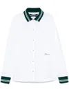 Jacquemus La Chemise Baseball White Shirt With Embroidered Logo On The Front In Cotton Man In White
