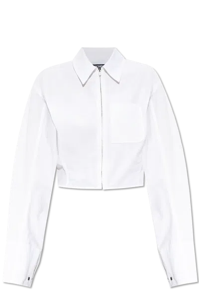 Jacquemus Miranda Zip-up  Shirt In White