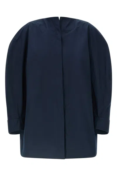 Jacquemus Shirt With Sculptural Volume In Blue