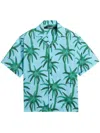 Jacquemus Short-sleeved Shirt With Tropical Palm Tree Print