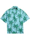 Jacquemus Short-sleeved Shirt With Tropical Palm Tree Print