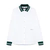 Jacquemus La Chemise Baseball White Shirt With Embroidered Logo On The Front In Cotton Man