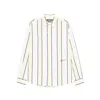 Jacquemus Simon Shirt Buttoned Cuffs Striped Pattern In White