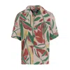 Jacquemus Fonccio Cotton Shirt With Abstract Vegetable Print In Multi